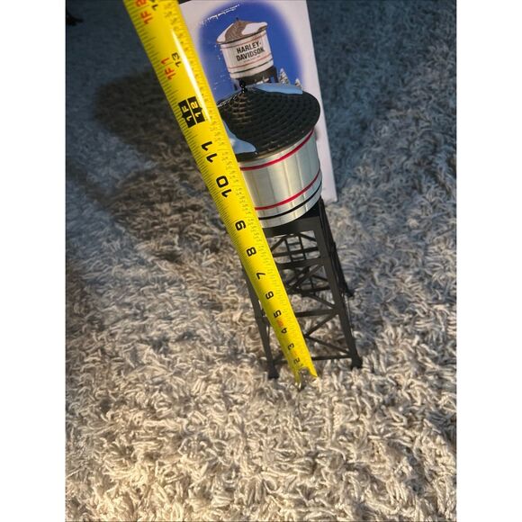 VINTAGE Department 56 Original Snow Village Harley Davidson Water Tower 54975 - Picture 11 of 12